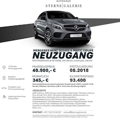 Bild des Angebotes Mercedes-Benz GLE 400 4MATIC/PANO/DISTRO+/AIRM/MASSAGE
