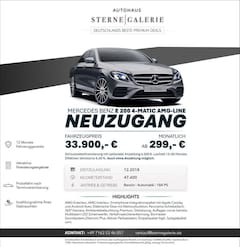 Bild des Angebotes Mercedes-Benz E 200 AMG-LINE/PANO/MEMORY/360°/DISTRO+/BURMESTE