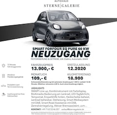 Bild des Angebotes smart forFour Forfour EQ/LENKRADHEIZUNG/SITZH/TEMP Winterp.