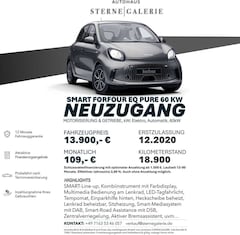 Bild des Angebotes smart forFour Forfour EQ/LENKRADHEIZUNG/SITZH/TEMP Winterp.