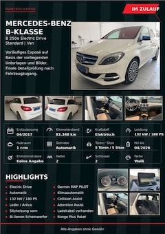 Mercedes-Benz B Electric Drive B 250 Electric Drive Standard BiXenon StzHzg