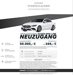 Bild des Angebotes Mercedes-Benz E 220 D/AMG-LINE/PANO/360°/DIGITAL/MEMORY LED