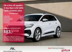 Bild des Angebotes Audi Q4 e-tron 45 quattro S line Navi LED GRA Optik schwarz plus