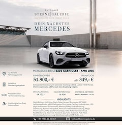 Bild des Angebotes Mercedes-Benz E 200 AMG/BURMEST/MEMORY/MEMORY/AIRSCARF/LENKRADH