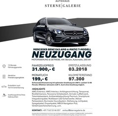 Bild des Angebotes Mercedes-Benz E 43 AMG AMG E 43 AMG/AHK/PANO/AIRM/BURMESTER Sportp.