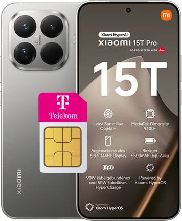 Xiaomi 15T Pro mit Telekom-Tarif
