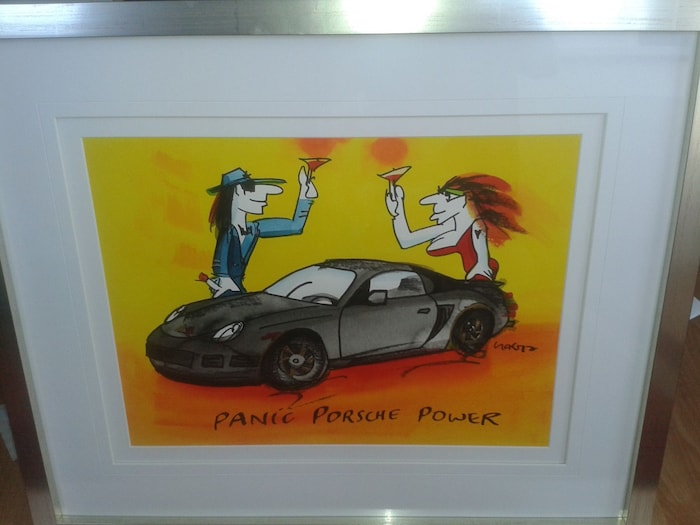 Porsche-Aquarell von Udo Lindenberg