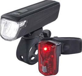 LED Fahrradleuchten-Set Akku (30/15 Lux)