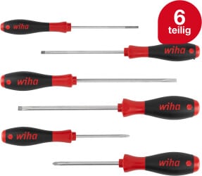 SoftFinish Schlitz/Phillips Schraubendrehersatz 6-tlg. (302HK6SO)