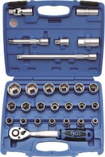 BGS Steckschlüsselsatz 12,5 (1/2), 8-32 mm, 27-teilig (2224)