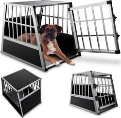 Hundetransportbox schwarz L