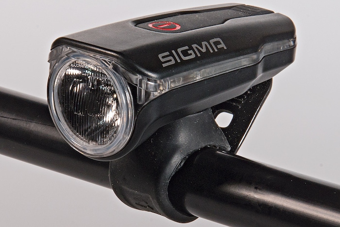 Sigma Aura 60  - Lichttest Fahrradlampen 