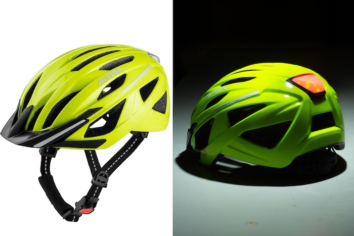 Helme mit Licht, Test