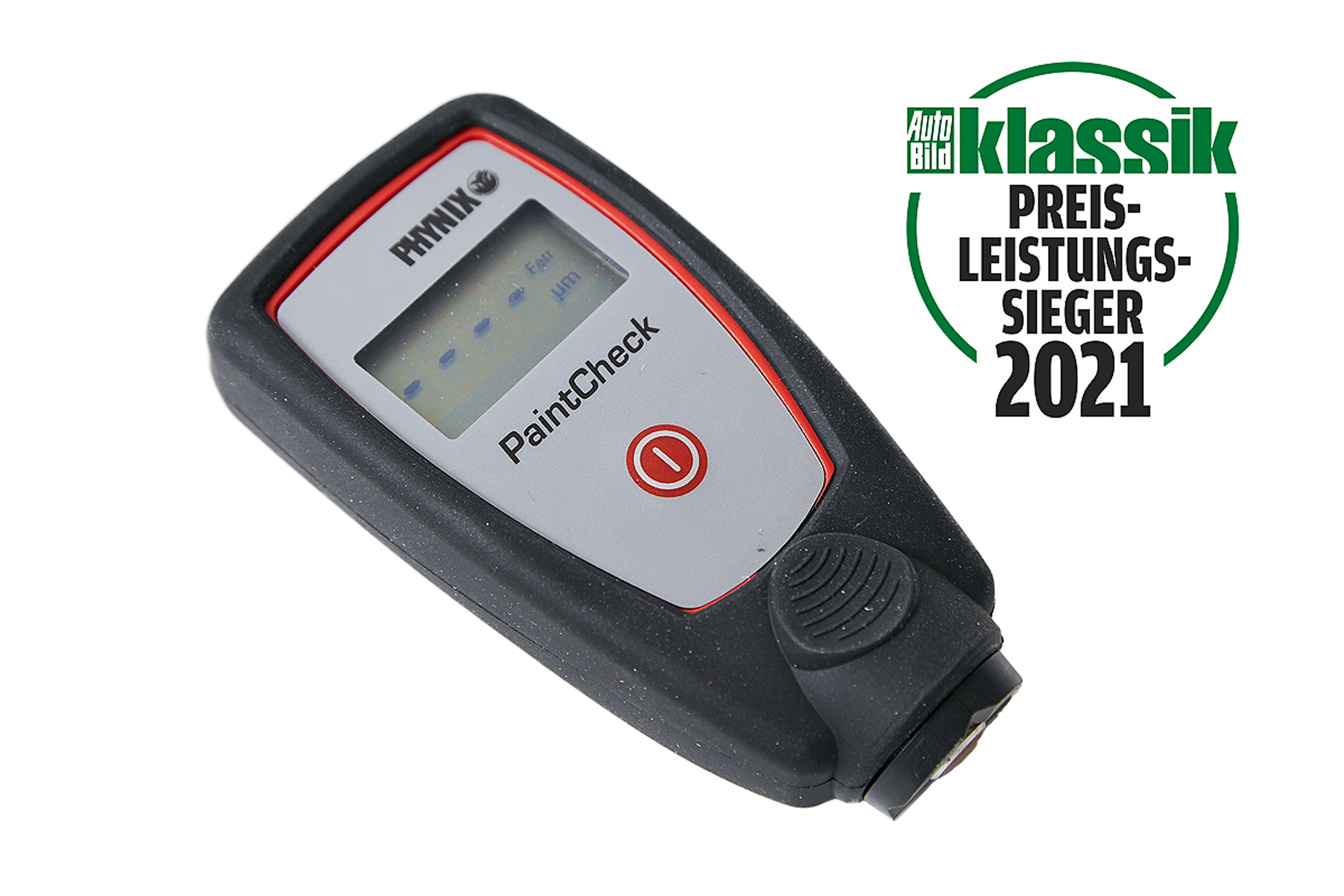 Produkttest Lackschichtmessgeräte - PHYNIX Paintcheck Plus FN Preis- Leistung- Sieger