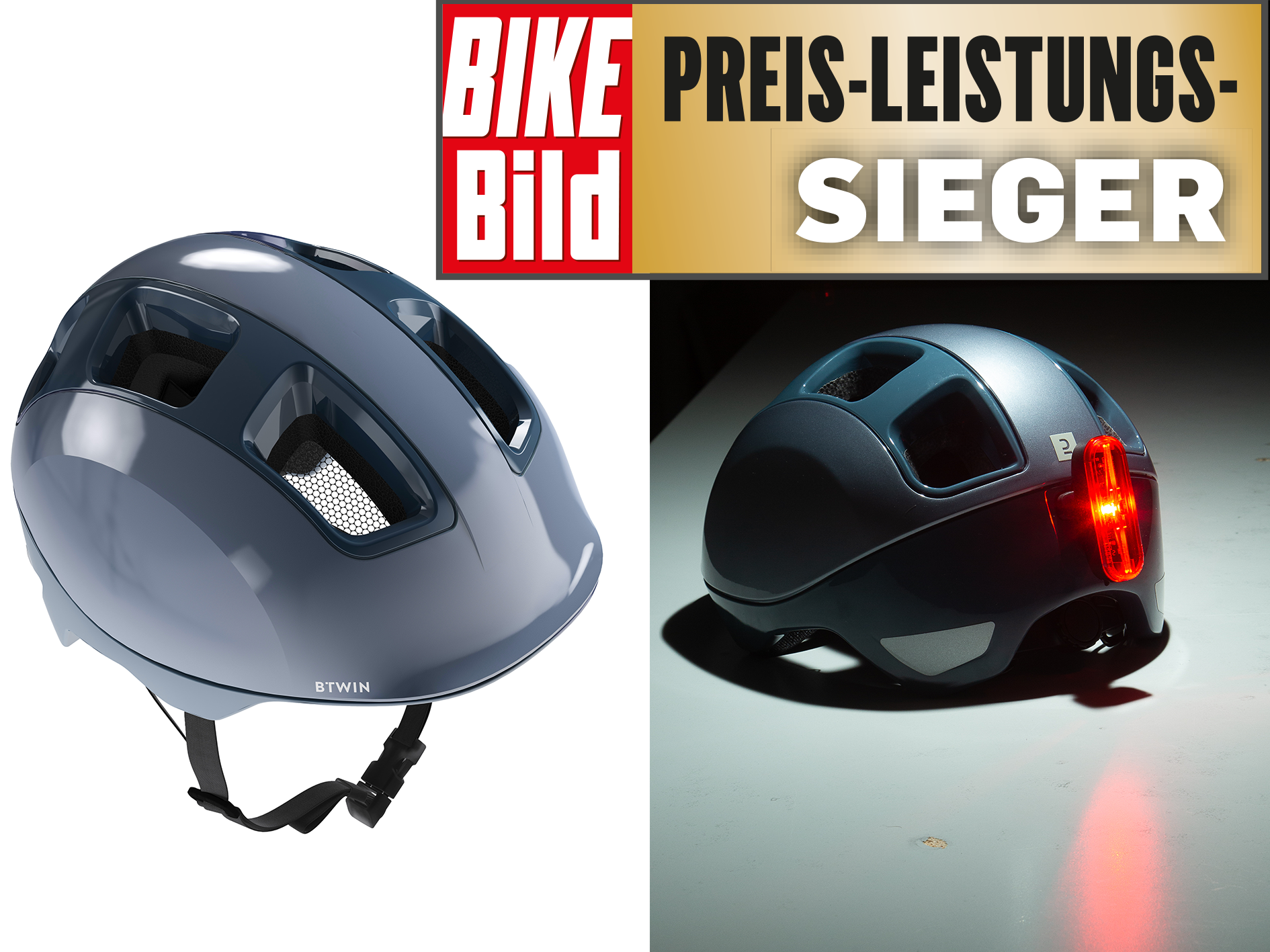 Helm Licht, Test, Btwin, Decathlon