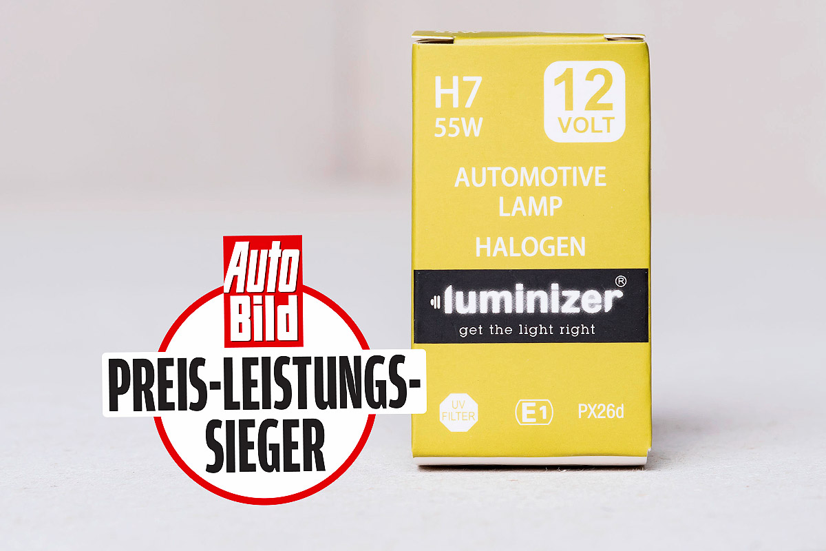 H7 Lampen Licht- Test 2019 / Luminizer 4040 Halo H7
