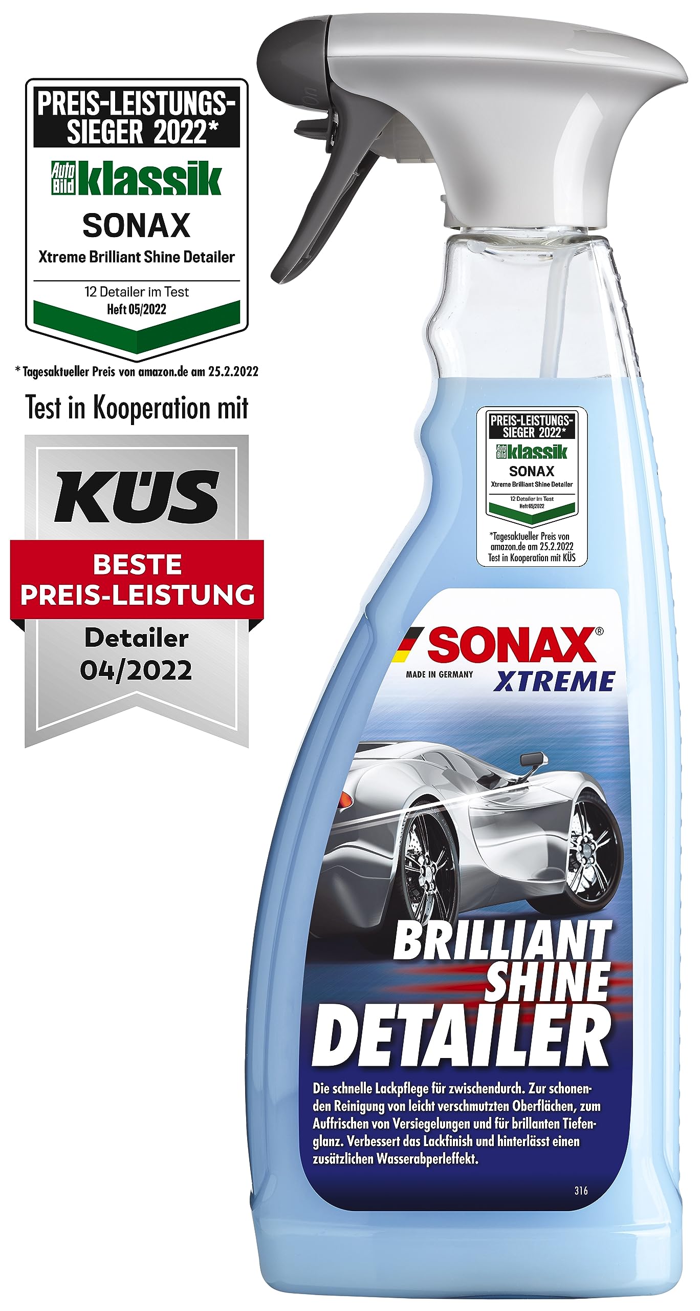 Sonax Xtreme BrilliantShine Detailer, Prime Deal Days