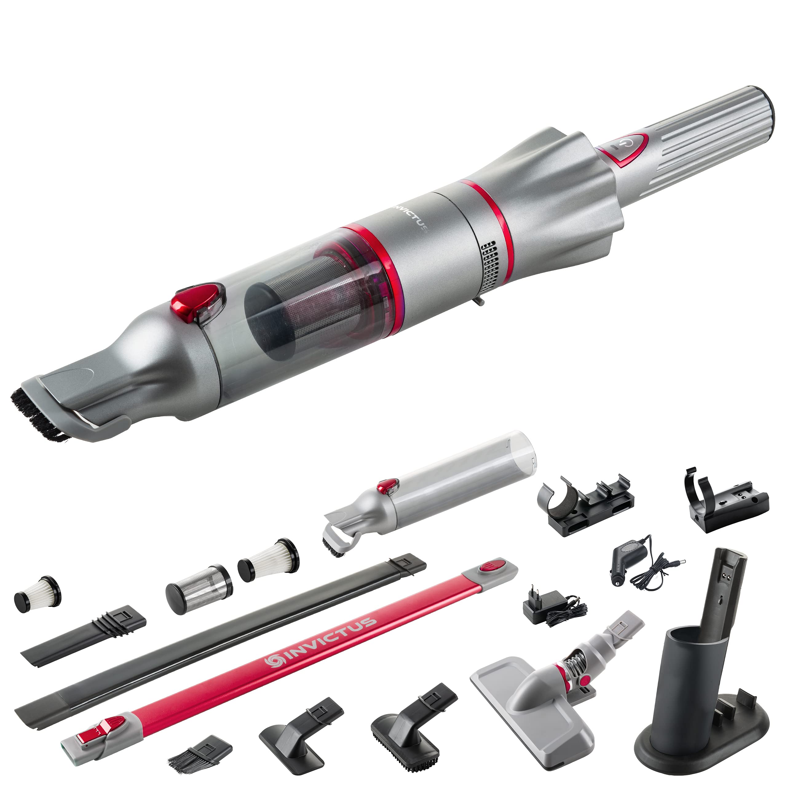 Invictus One 2.0 Handstaubsauger + Bodenstaubsauger 23-TLG