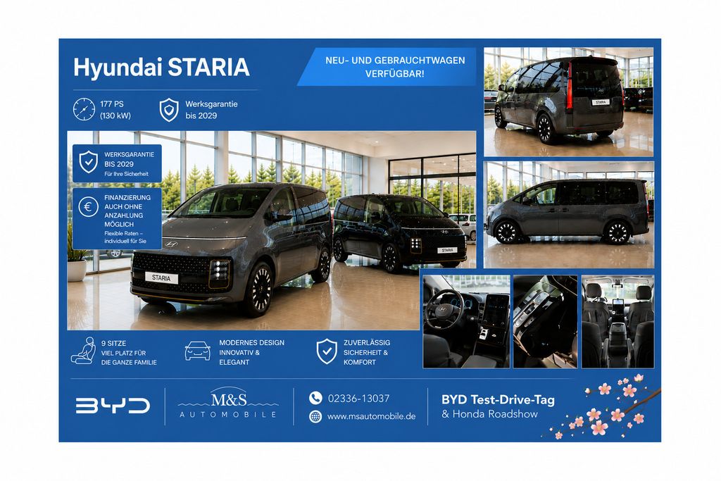 Bild des Angebotes Hyundai Staria Signature 4x4 Automatik °1.Hand-360°-Key°