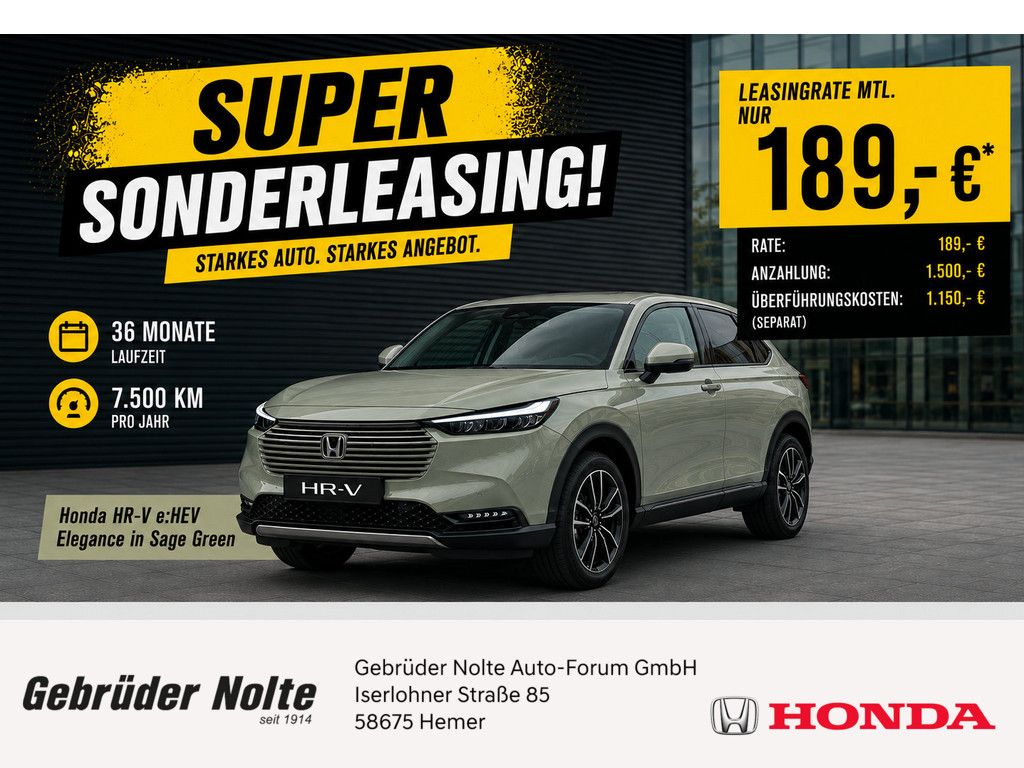 Bild des Angebotes Honda HR-V 1.5 i-MMD Hybrid Elegance ACC FACEL. LED
