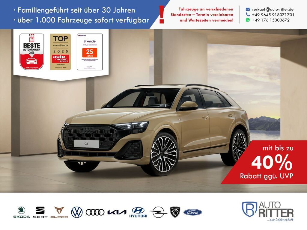 Bild des Angebotes Audi Q8 S line HuD|Stand-Hzg|AHK|RFK|PANO|Matrix|L...