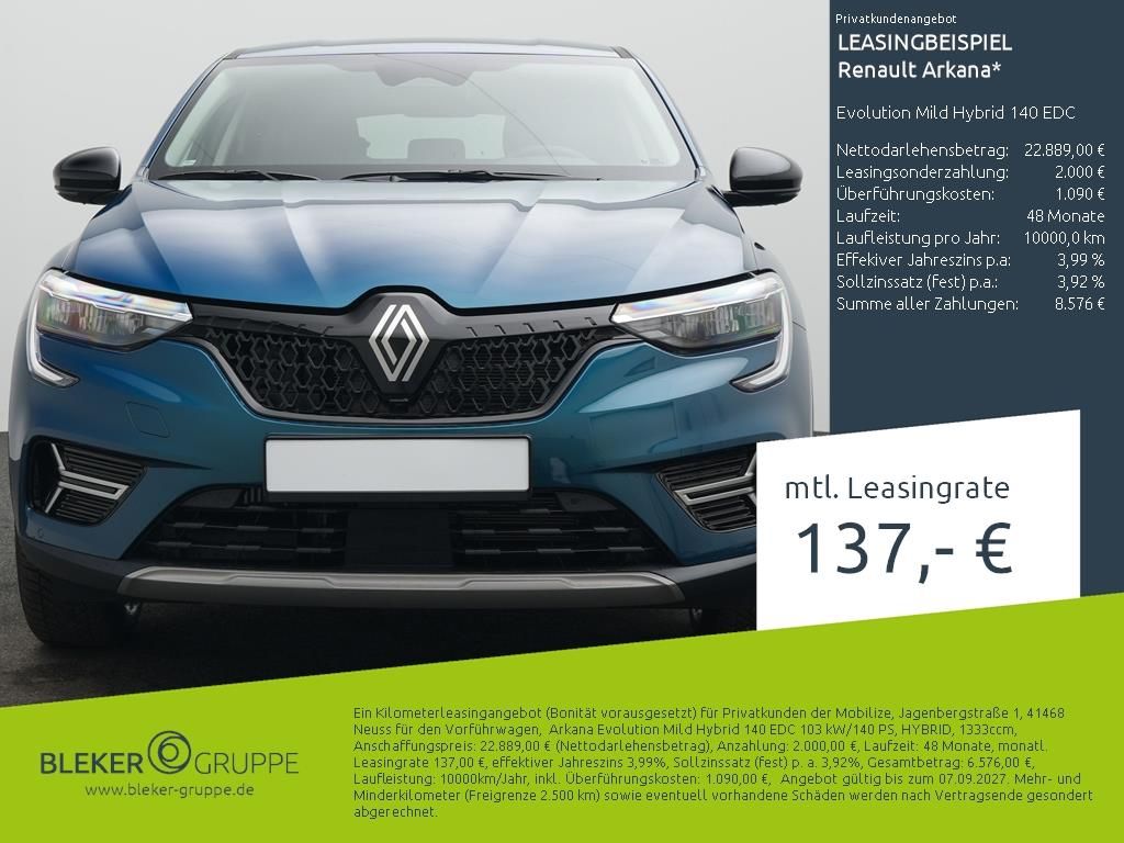 Bild des Angebotes Renault ARKANA Evolution Mild Hybrid 140 EDC