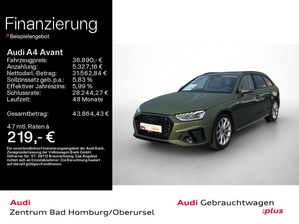 Bild des Angebotes Audi A4 Avant S line 40 TFSI  S tronic Pano*Kamera*B&