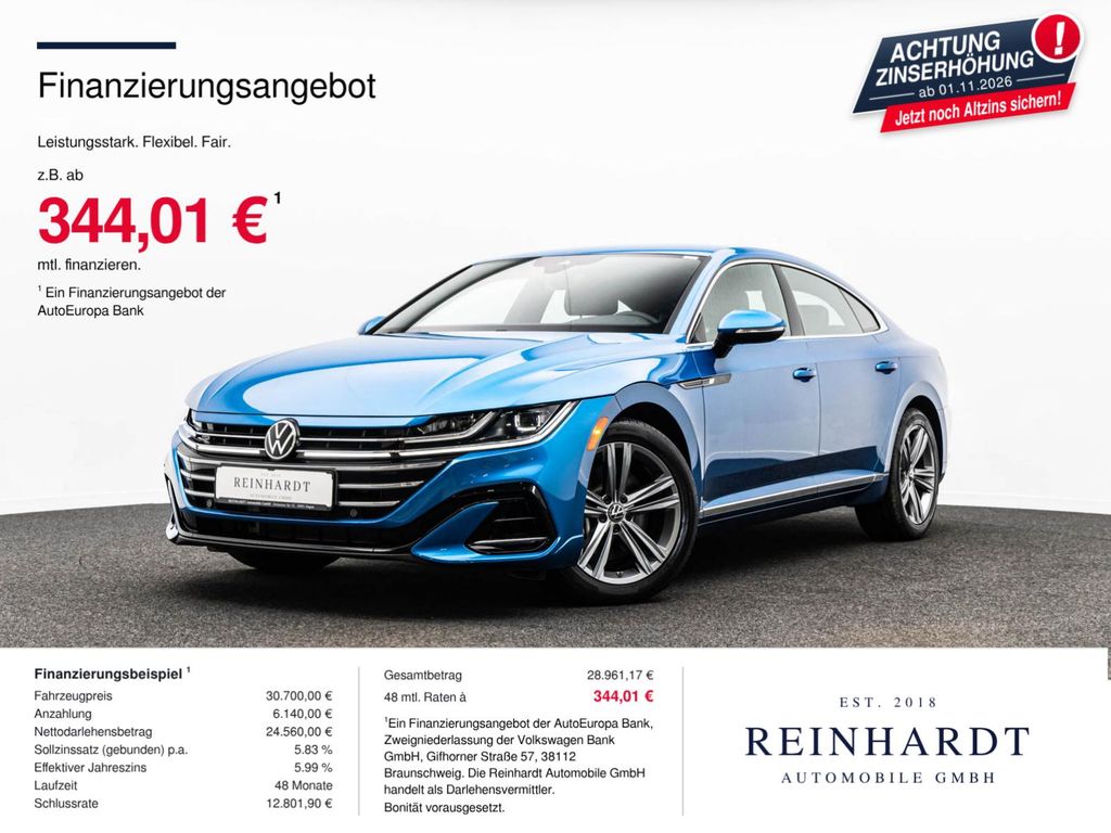 Volkswagen ARTEON LIMOUSINE 2.0TSi R LINE IQ-L/ACC/KAMERA