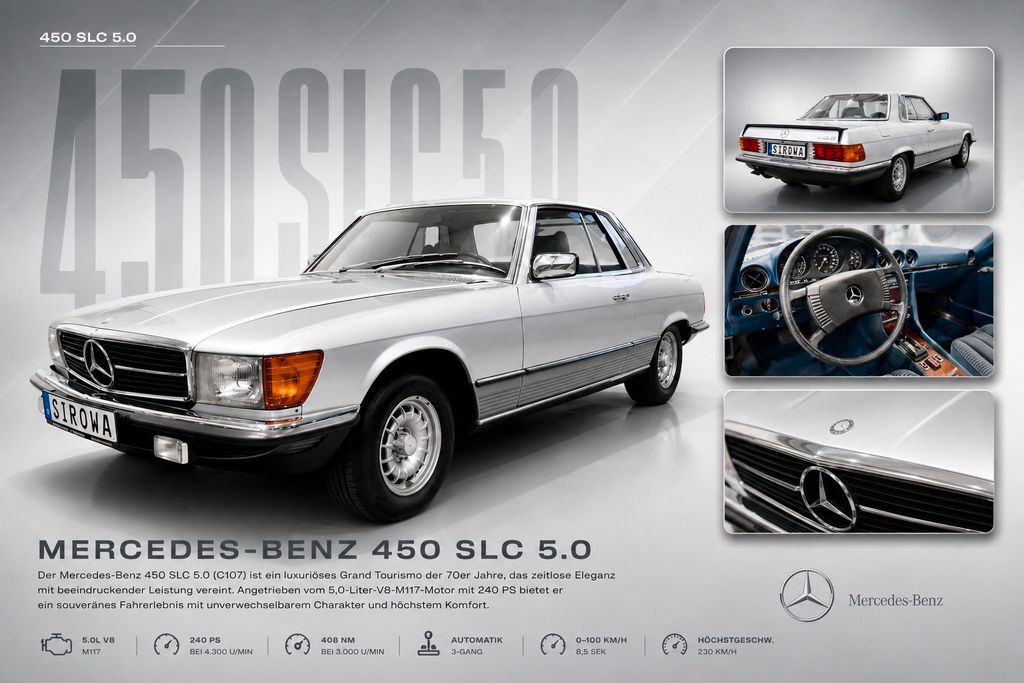Bild des Angebotes Mercedes-Benz 450 SLC 5.0