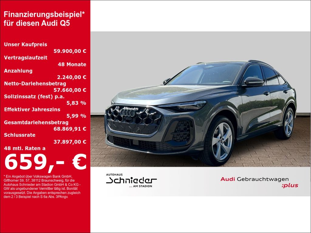 Bild des Angebotes Audi Q5 SPORTB.TFSI LED+MEMORY+LEDER+TECH PLUS+PARK L