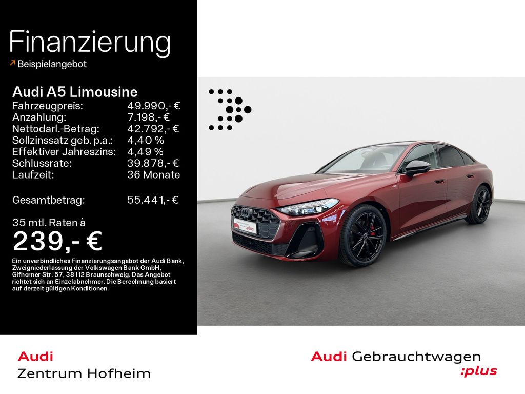 Bild des Angebotes Audi A5 Limousine 40 TFSI qu 2x S line S tro*Pano*Mat