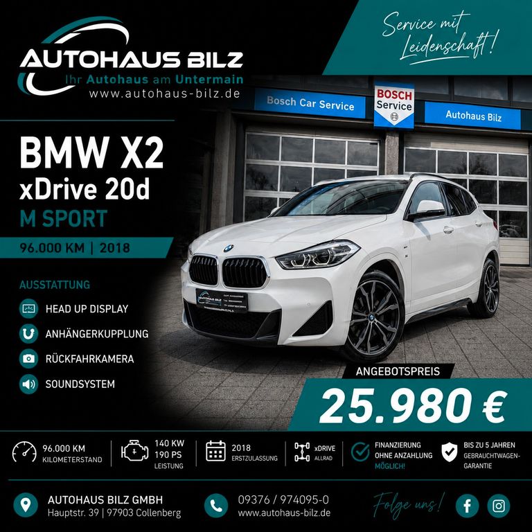 Bild des Angebotes BMW X2 xDrive 20 d M Sport*AHK*HuD*Kamera*LED*HuK*