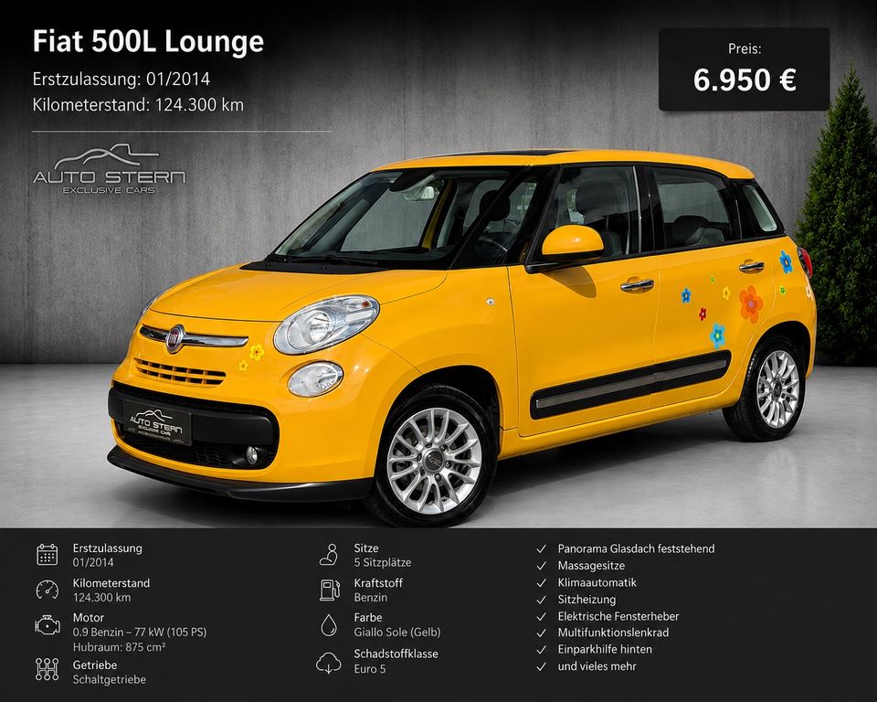 Bild des Angebotes Fiat 500L Lounge PANO CITY KLIMA GRA S.HEIZ MASSAGE