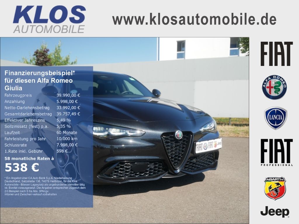 Bild des Angebotes Alfa Romeo Giulia VELOCE 2.0 TURBO 16V 280 PS AT TECHNOLOGI