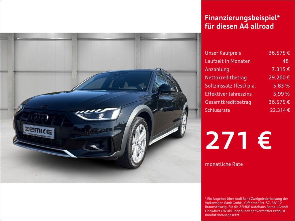 Bild des Angebotes Audi A4 allroad quattro 40 TDI S tronic Navi LED El.