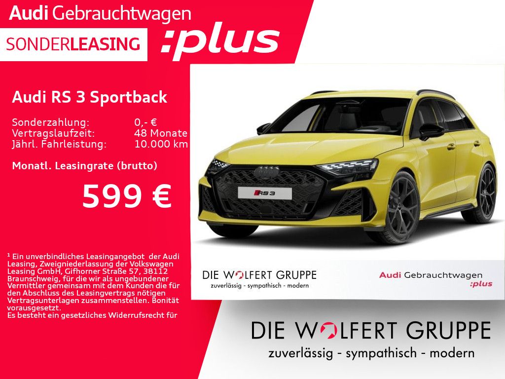 Bild des Angebotes Audi RS 3 Sportback RS-SPORTAGA*280KM/H*RFK*SONOS*HUD