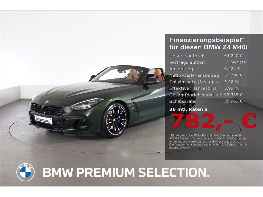 Bild des Angebotes BMW Z4 M40i Roadster Head Up Display Driving Assista
