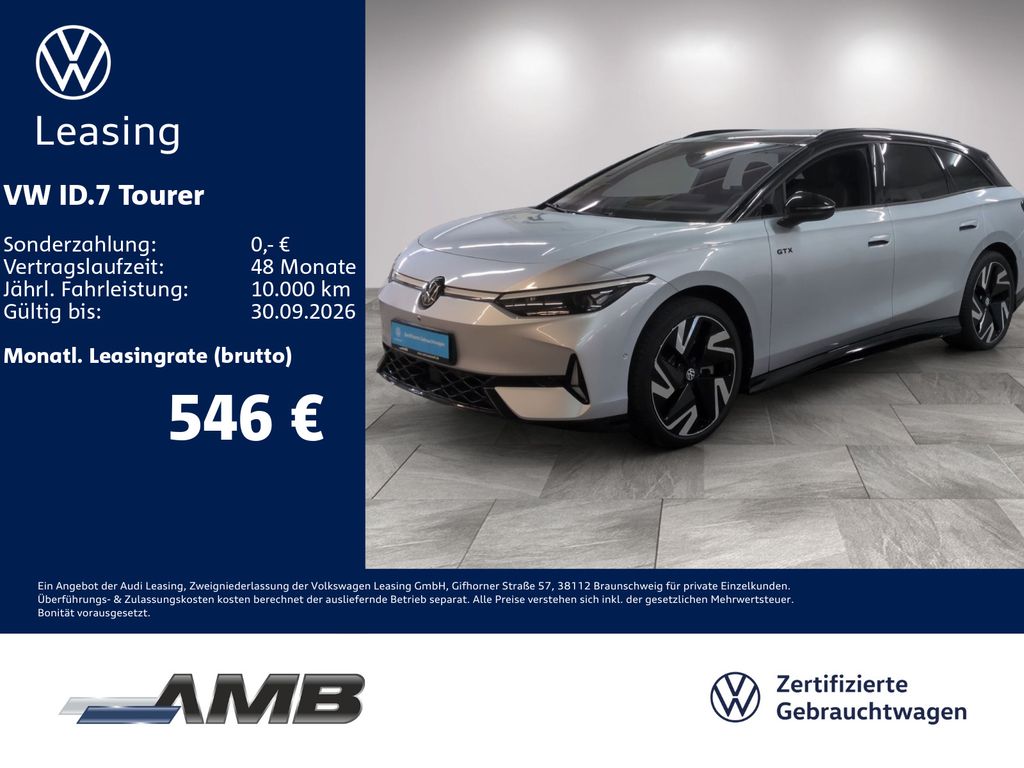 Bild des Angebotes Volkswagen ID.7 Tourer GTX 91kWh/AHK/Matrix/Pano/WäPu/1.31G