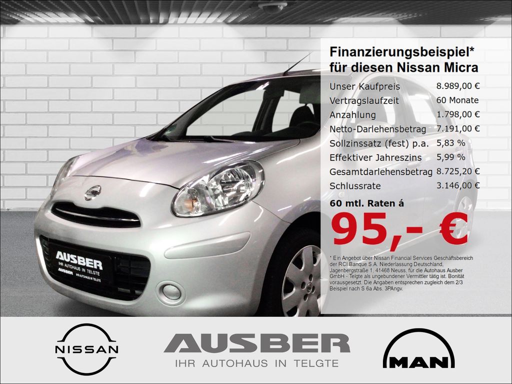 Bild des Angebotes Nissan Micra Acenta 1.2 Automatik Ganzjahresreifen