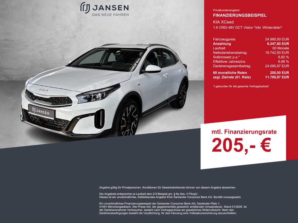 Bild des Angebotes Kia XCeed 1.6 CRDi 48V DCT Vision *inkl. Winterräder