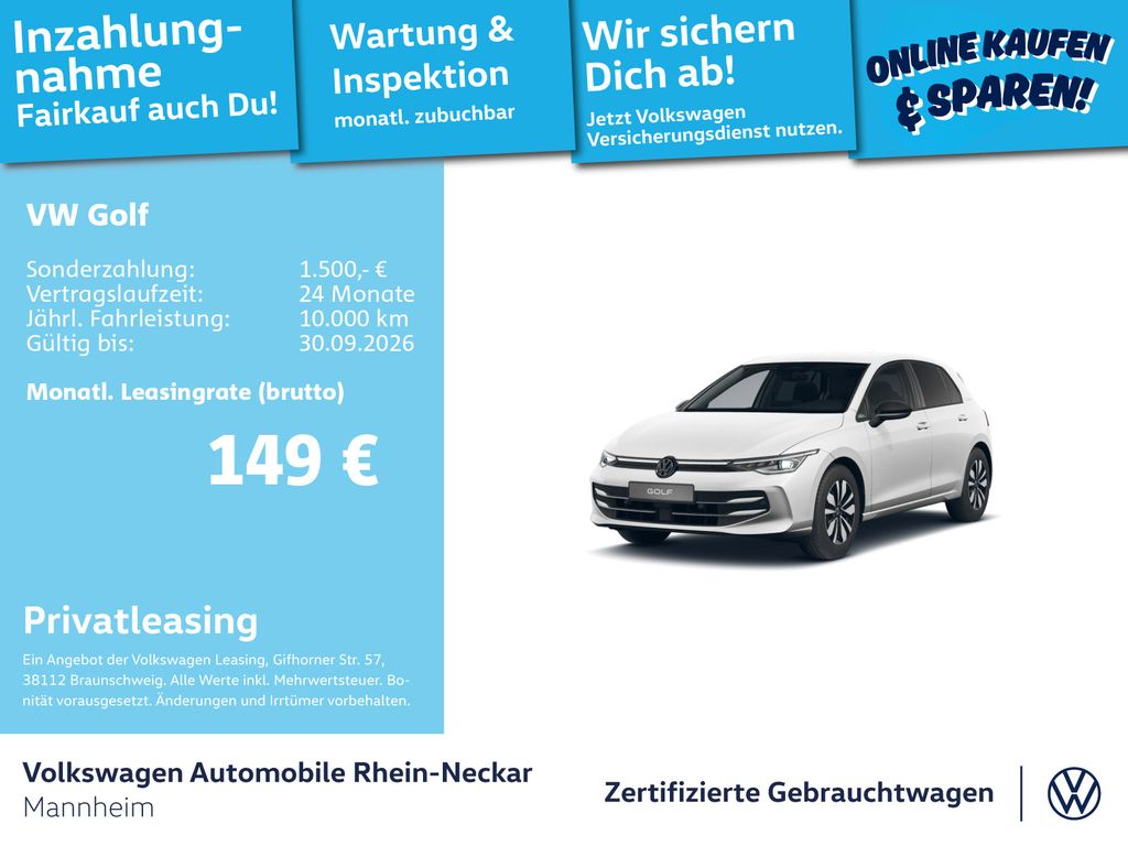 Bild des Angebotes Volkswagen Golf VIII GOAL 1.5 eTSI Automatik LED Navi Kamer