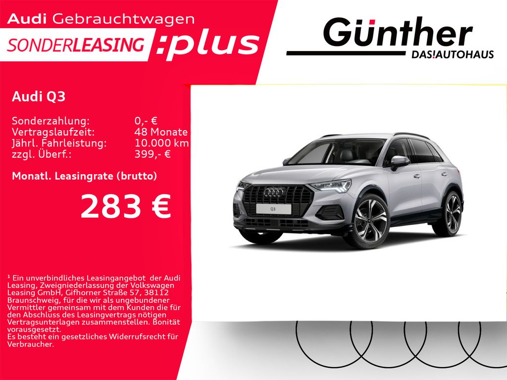 Bild des Angebotes Audi Q3 35 TFSI+WINTERRÄDER+AHK+SPORTSITZE+OPTIK SCHW