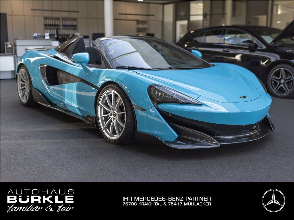 McLaren 600 LT Spider,CuracaoBlue,Lift,B&W,Carbon,SoftCl