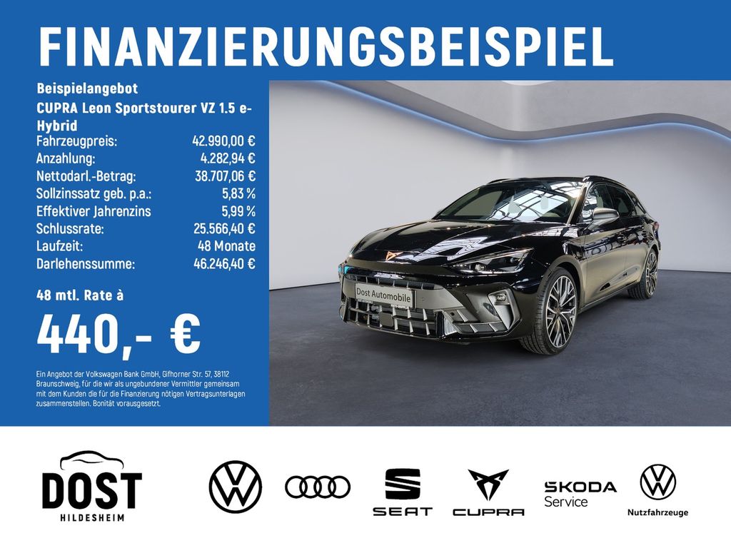 Bild des Angebotes Cupra Leon Sportstourer VZ  1.5 e-Hybrid NAVI+LED+SHZ