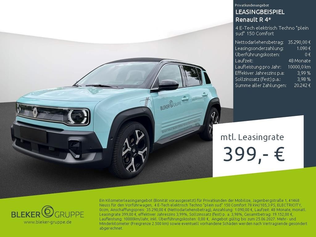 Bild des Angebotes Renault R 4 4 E-Tech elektrisch Techno "plein sud" 150