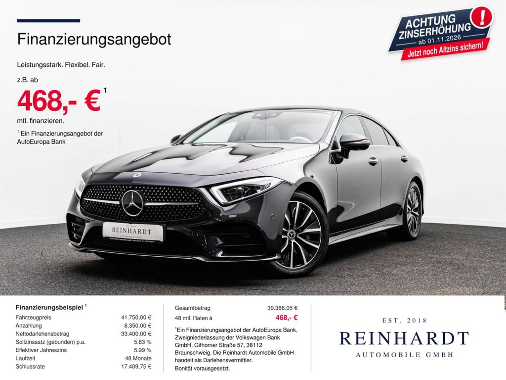Bild des Angebotes Mercedes-Benz CLS 450 4MATIC AMG LINE DISTR+/HuD/eGSD/AHK/360°