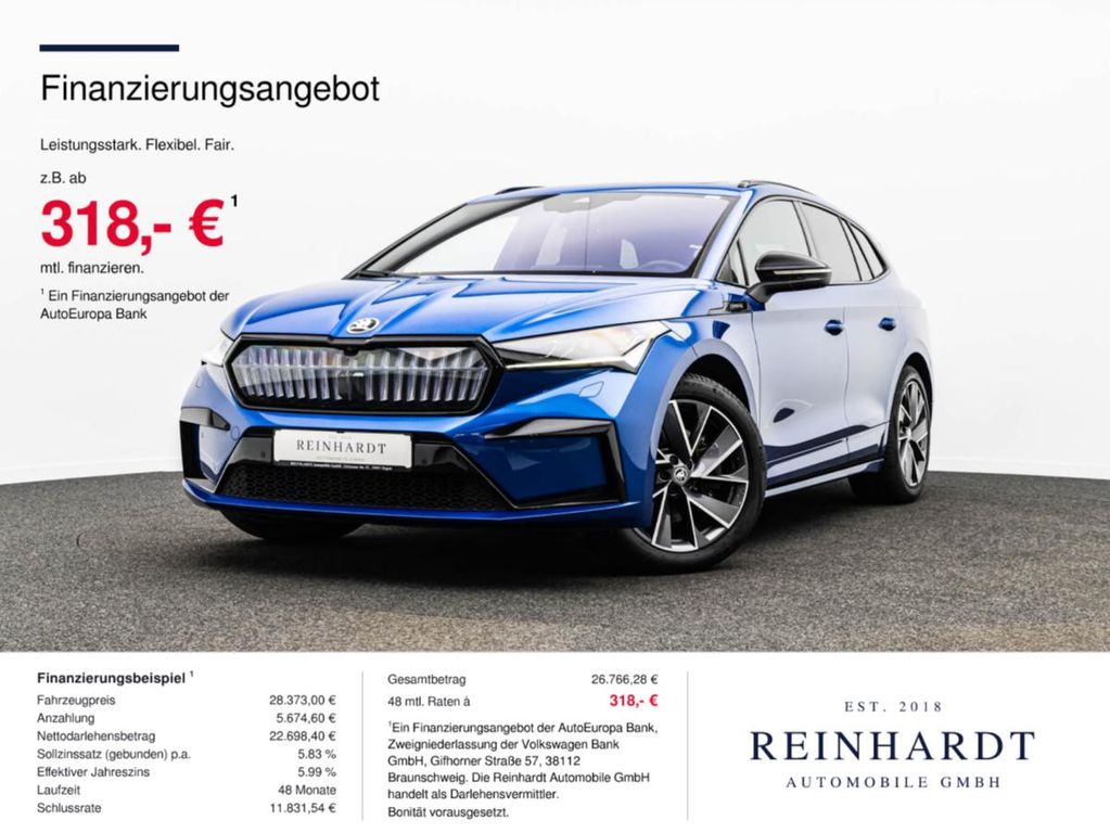 Bild des Angebotes Skoda ENYAQ 80 SPORTLINE MTRX/ACC/HuD/PANO/360°/WÄRMEP