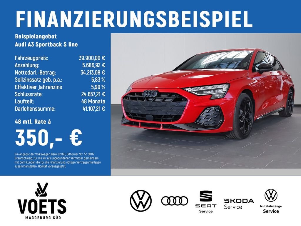 Bild des Angebotes Audi A3 Sportback S line 35 TFSI LED+SITZHEIZUNG