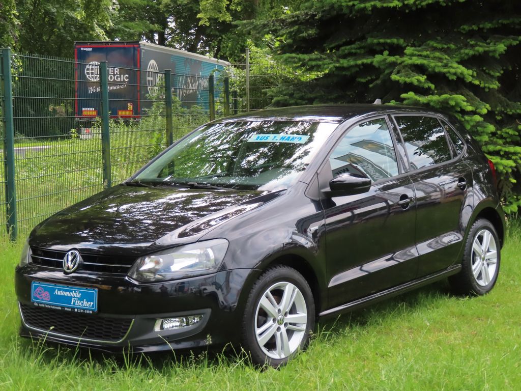 Bild des Angebotes Volkswagen Polo V Match  Schwarz-met.-Navi-Teilleder-1.Hand