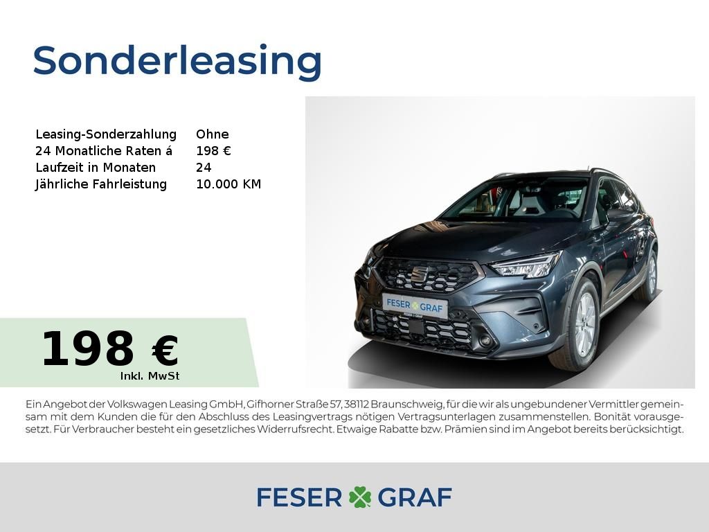 Bild des Angebotes Seat Arona FR 1.0 TSI NAVI/KAMERA/KESSY/SHZ/TEMPOMAT